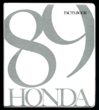 1989 Accord Facts Book