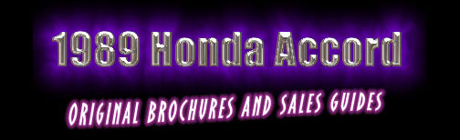 Honda Brochures and Sales Guides